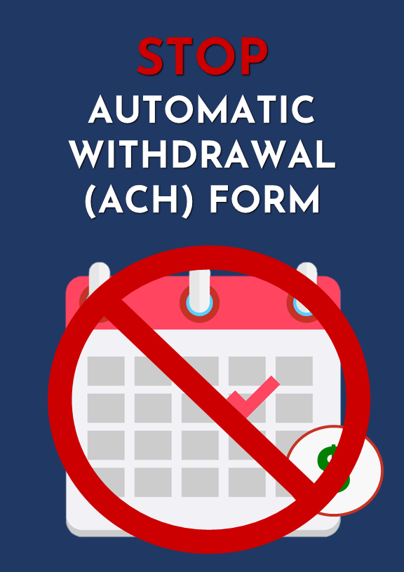 stop ach authorization form rev robin